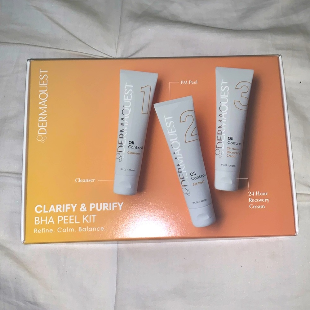 NWT DermaQuest Clarify & Purify BHA Peel Kit